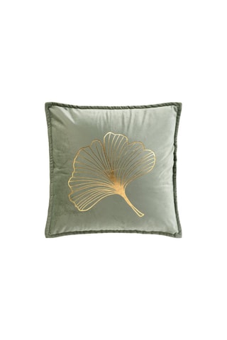 Coussin déhoussable Glama Des Places - Vert métallisé - 45 x 45 cm