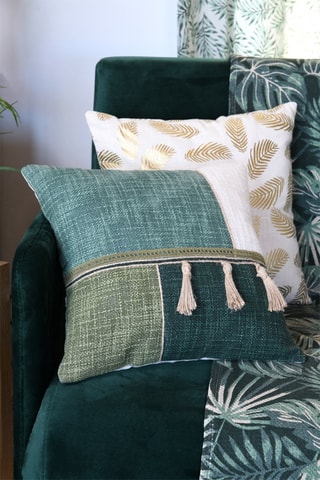 Coussin Vibes - Vert et noir - 40 x 40 cm