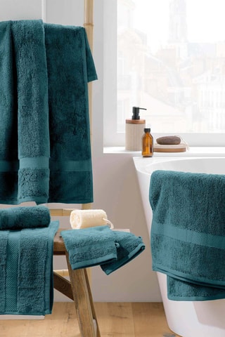 Drap de bain Elegance - Bleu - 90 x 150 cm