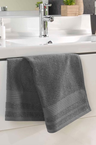 Serviette de toilette Tendresse - Anthracite - 50 x 90 cm