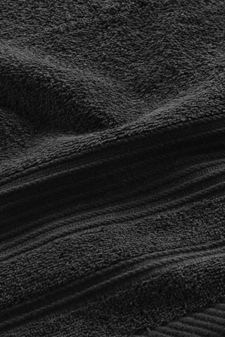 Serviette de toilette Tendresse - Noir - 50 x 90 cm