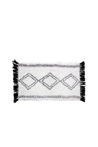 Tapis de bain Freya Blanc - 50 x 80 cm