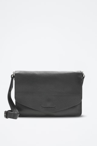Sac bandoulière en cuir Marva Wave - Noir