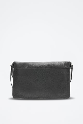Sac bandoulière en cuir Marva Wave - Noir