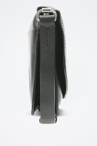 Sac bandoulière en cuir Marva Wave - Noir