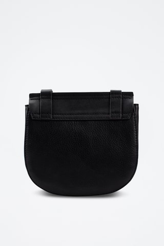 Sac bandoulière en cuir Maple May - Noir