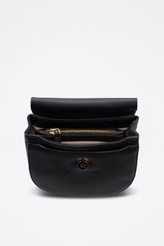 Sac bandoulière en cuir Maple May - Noir