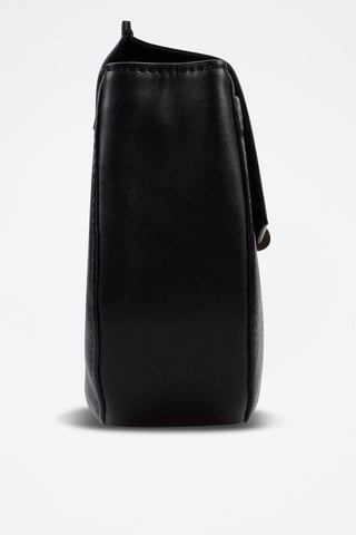 Sac bandoulière en cuir Maple May - Noir