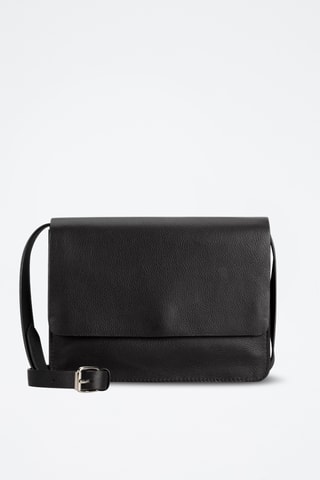 Sac bandoulière en cuir Treen River - Noir