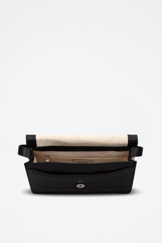 Sac bandoulière en cuir Treen River - Noir