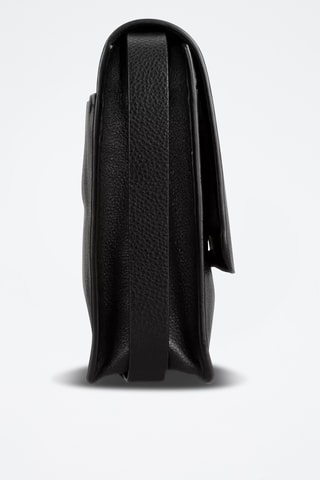 Sac bandoulière en cuir Treen River - Noir