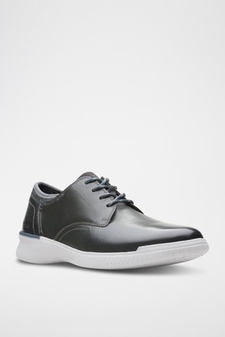 Derbys en cuir Donaway - Gris foncé