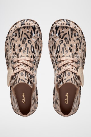 Derbys en cuir Funny - Beige et noir