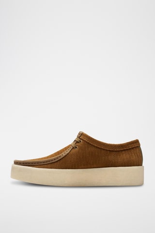 Derbys en velours Wallabee - Marron clair
