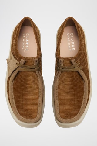 Derbys en velours Wallabee - Marron clair