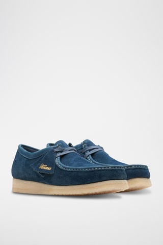 Derbys en nubuck Wallabee - Bleu marine