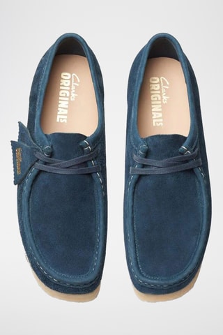 Derbys en nubuck Wallabee - Bleu marine