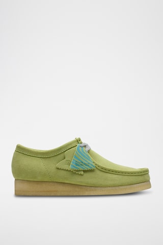 Derbys en nubuck Wallabee - Vert clair