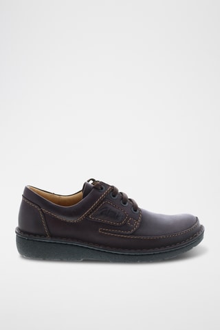 Derbys en cuir Nature - Marron