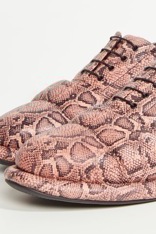 Derbys en cuir Cur - Rose