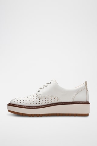 Derbys compensés en cuir OriannaW - Blanc