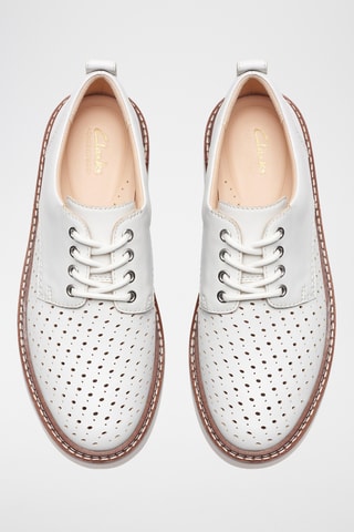 Derbys compensés en cuir OriannaW - Blanc