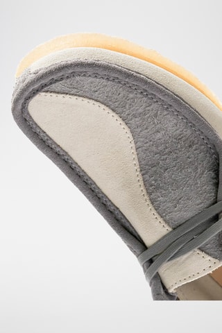 Derbys en nubuck Wallabee - Gris clair et blanc