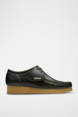 Derbys en cuir Wallabee - Vert foncé