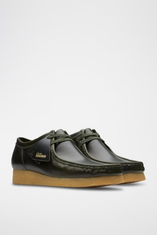 Derbys en cuir Wallabee - Vert foncé