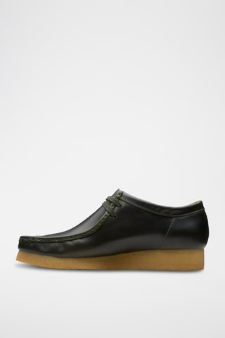 Derbys en cuir Wallabee - Vert foncé