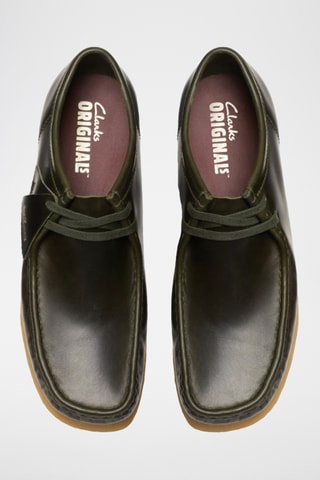 Derbys en cuir Wallabee - Vert foncé