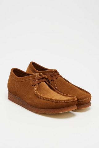 Derbys en cuir Wallabee Marron