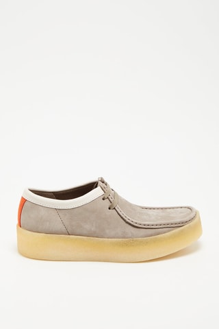 Derbys en nubuck Wallabee Cup - Gris et blanc