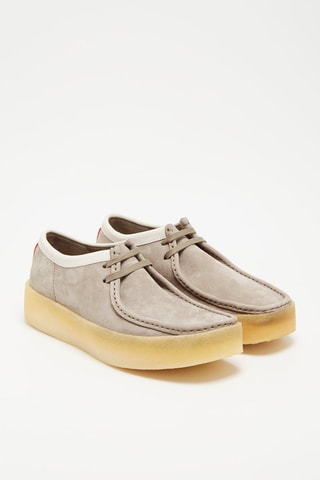 Derbys en nubuck Wallabee Cup - Gris et blanc