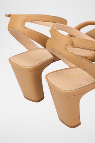 Sandales à talons en cuir Seren65 Strap - Camel