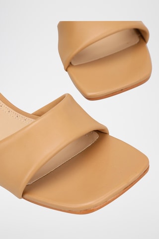 Sandales à talons en cuir Seren65 Strap - Camel