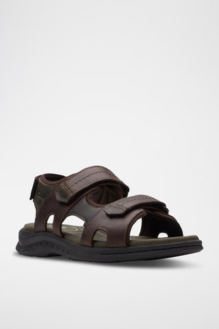 Sandales en cuir Walkford - Marron foncé