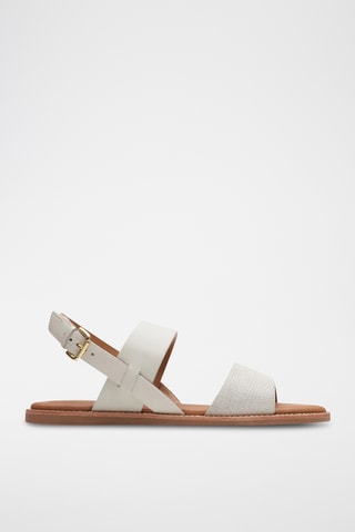 Sandales en cuir Karsea - Blanc