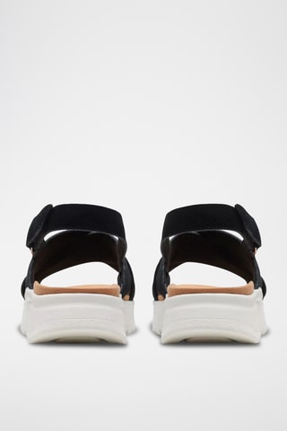 Sandales plateformes en nubuck DashLite - Noir