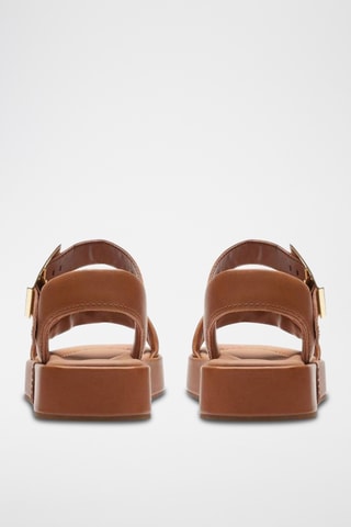 Sandales en cuir Alda - Marron