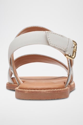 Sandales en cuir Karsea - Blanc