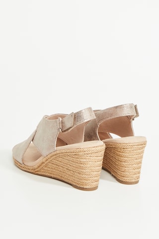 Sandales compensées Lafley Alaine - Doré