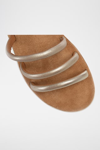 Sandales en cuir Jemsa - Doré