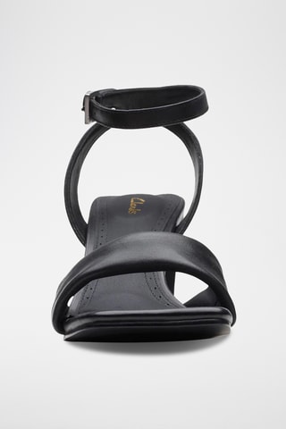 Sandales à talons en cuir Seren65 Strap - Noir