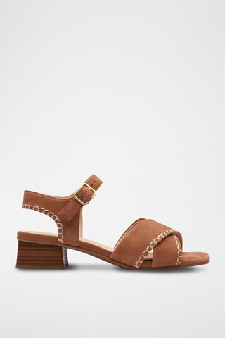 Sandales en nubuck Serina35 Cross - Marron clair