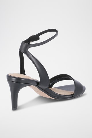 Sandales à talons en cuir Amali - Noir