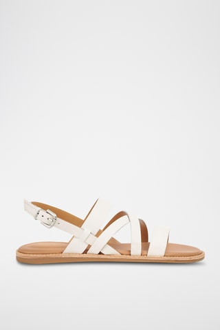 Sandales en cuir Karsea - Blanc