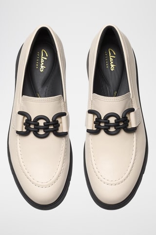 Mocassins plateformes en cuir Loriini Izzy - Beige