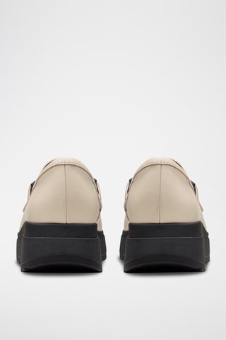 Mocassins plateformes en cuir Loriini Izzy - Beige