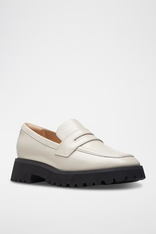 Mocassins en cuir Stayso Edge - Ivoire